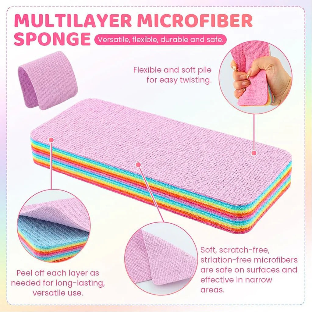 Microfiber Rainbow Sponge